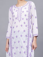 Load image into Gallery viewer, Seva Chikan Hand Embroidered Cotton Lucknowi Chikankari Kurta
