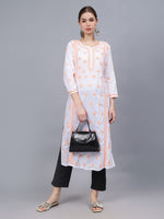 Load image into Gallery viewer, Seva Chikan Hand Embroidered Cotton Lucknowi Chikankari Kurta
