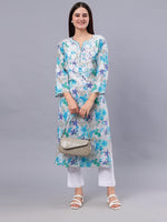 Load image into Gallery viewer, Seva Chikan Hand Embroidered Mal Mal Lucknowi Chikankari Kurta
