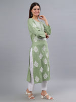 Load image into Gallery viewer, Seva Chikan Hand Embroidered Rayon Lucknowi Chikankari Kurta
