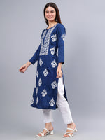 Load image into Gallery viewer, Seva Chikan Hand Embroidered Rayon Lucknowi Chikankari Kurta
