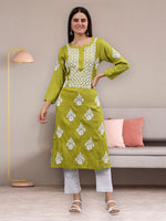 Load image into Gallery viewer, Seva Chikan Hand Embroidered Rayon Lucknowi Chikankari Kurta
