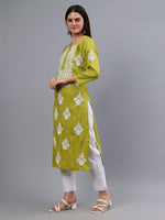 Load image into Gallery viewer, Seva Chikan Hand Embroidered Rayon Lucknowi Chikankari Kurta
