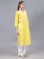 Load image into Gallery viewer, Seva Chikan Hand Embroidered Cotton Lucknowi Chikankari Kurta
