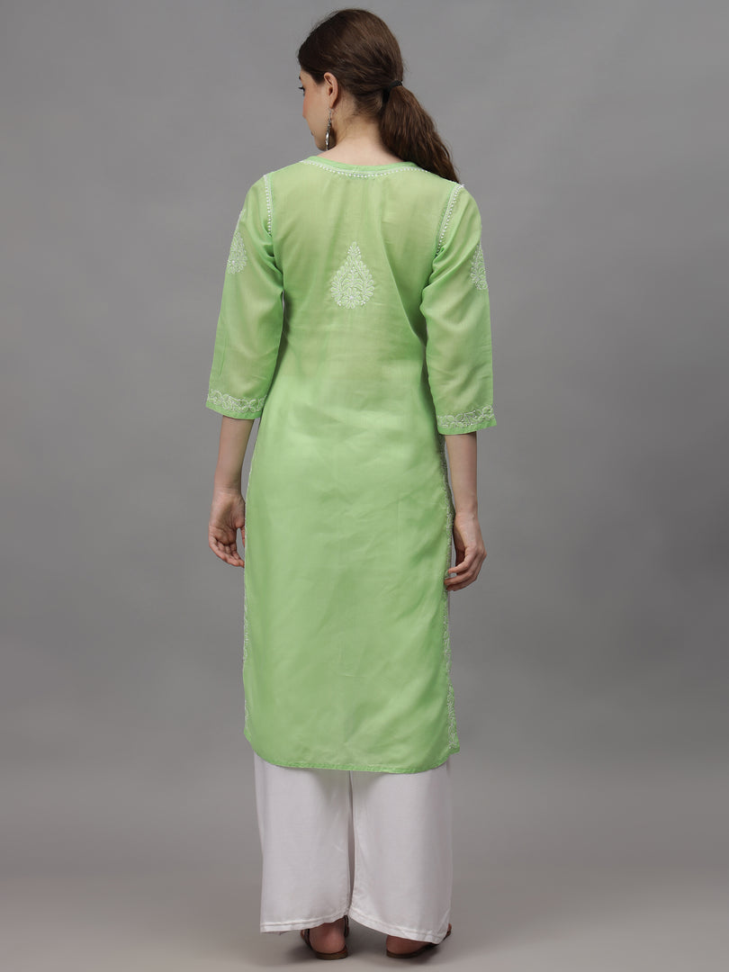 Seva Chikan Hand Embroidered Cotton Lucknowi Chikankari Kurta