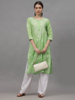 Load image into Gallery viewer, Seva Chikan Hand Embroidered Cotton Lucknowi Chikankari Kurta
