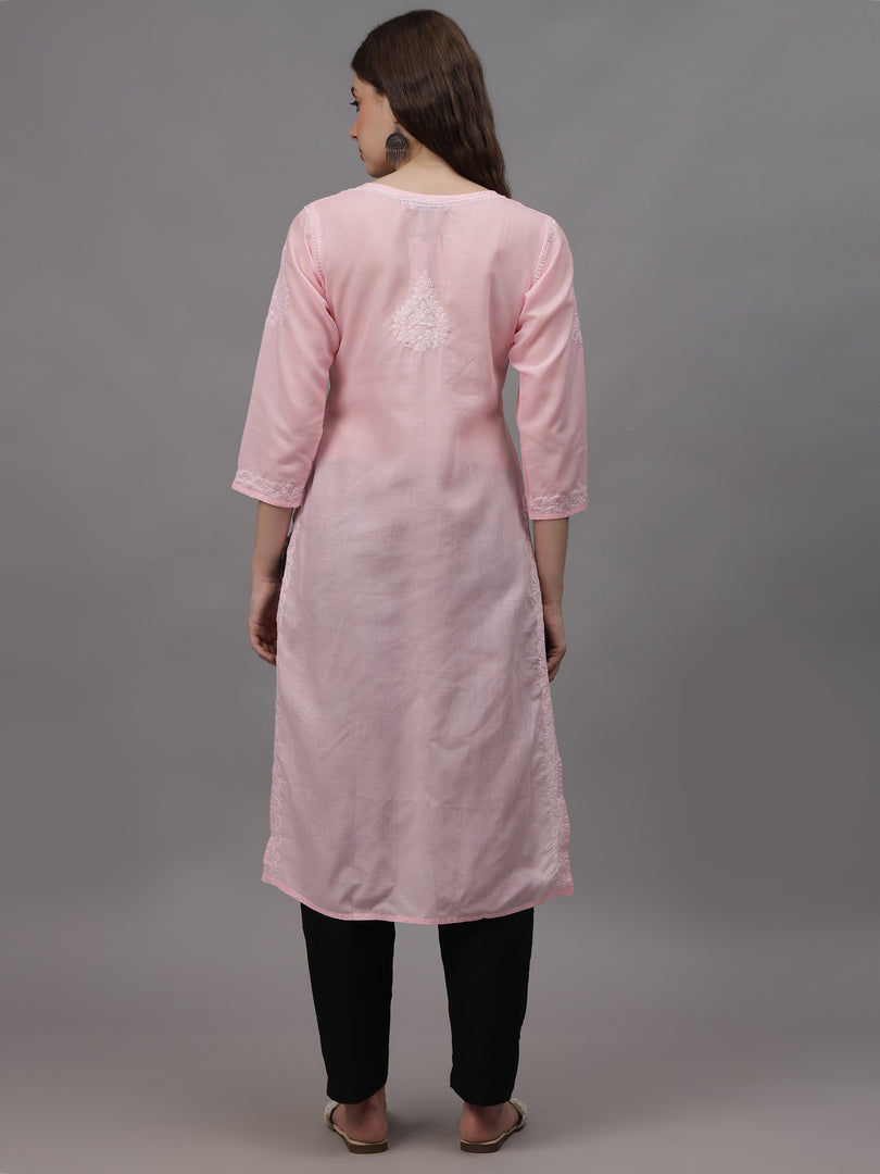 Seva Chikan Hand Embroidered Cotton Lucknowi Chikankari Kurta