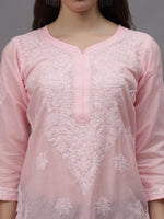 Load image into Gallery viewer, Seva Chikan Hand Embroidered Cotton Lucknowi Chikankari Kurta
