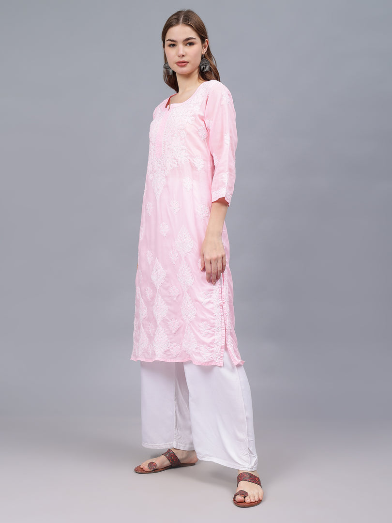 Seva Chikan Hand Embroidered Cotton Lucknowi Chikankari Kurta