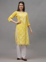 Load image into Gallery viewer, Seva Chikan Hand Embroidered Cotton Lucknowi Chikankari Kurta
