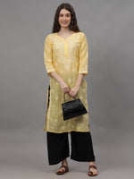 Load image into Gallery viewer, Seva Chikan Hand Embroidered Cotton Lucknowi Chikankari Kurta
