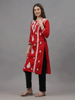 Load image into Gallery viewer, Seva Chikan Hand Embroidered Cotton Lucknowi Chikankari Kurta
