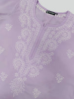Load image into Gallery viewer, Seva Chikan Hand Embroidered Cotton Lucknowi Chikankari Kurta