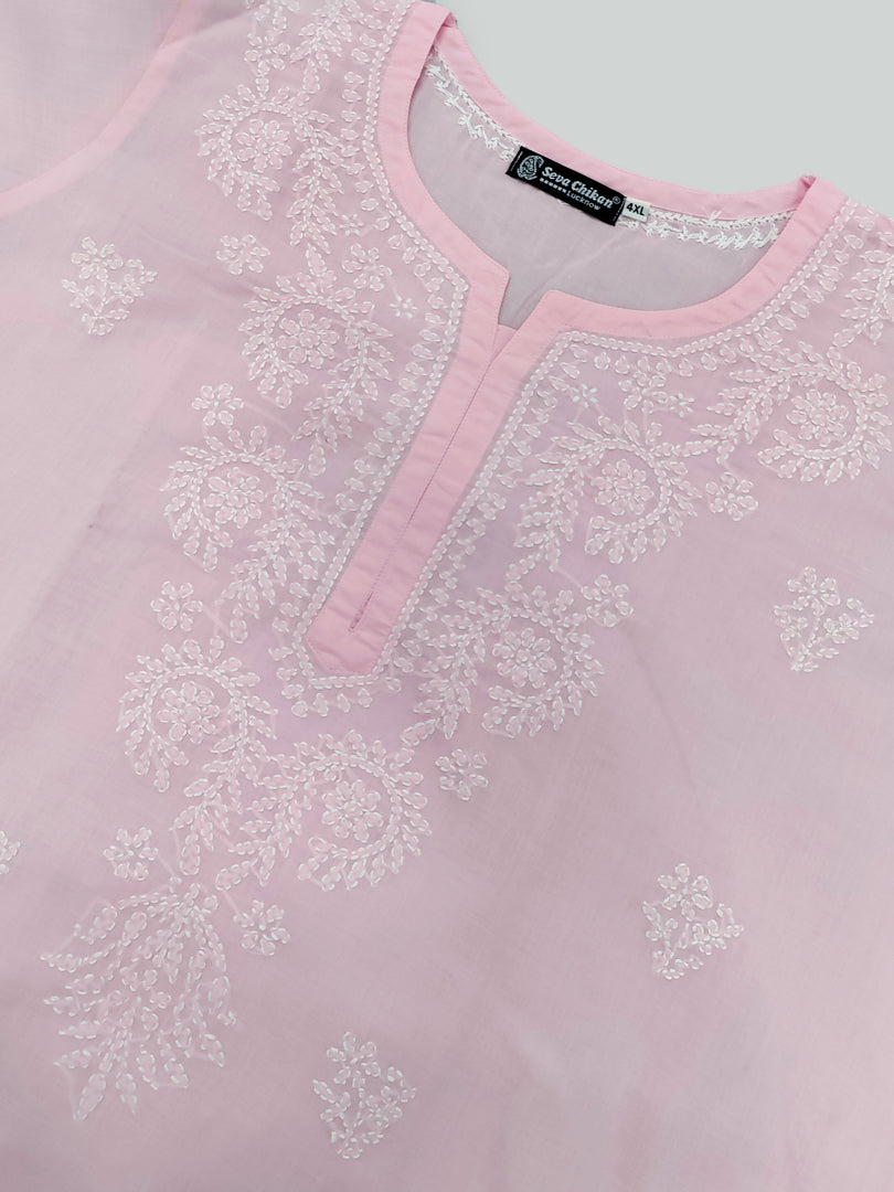 Seva Chikan Hand Embroidered Cotton Lucknowi Chikankari Kurta