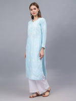 Load image into Gallery viewer, Seva Chikan Hand Embroidered Cotton Lucknowi Chikankari Kurta
