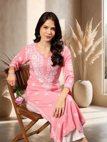 Load image into Gallery viewer, Seva Chikan Hand Embroidered Rayon Lucknowi Chikankari Kurta