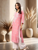 Load image into Gallery viewer, Seva Chikan Hand Embroidered Rayon Lucknowi Chikankari Kurta