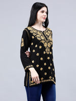 Load image into Gallery viewer, Seva Chikan Hand Embroidered Rayon Lucknowi Chikankari Top
