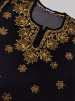 Load image into Gallery viewer, Seva Chikan Hand Embroidered Georgette Lucknowi Chikankari Top With Slip