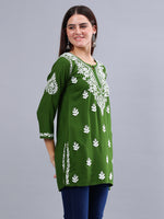 Load image into Gallery viewer, Seva Chikan Hand Embroidered Rayon Lucknowi Chikankari Top
