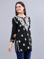 Load image into Gallery viewer, Seva Chikan Hand Embroidered Rayon Lucknowi Chikankari Top
