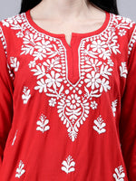 Load image into Gallery viewer, Seva Chikan Hand Embroidered Rayon Lucknowi Chikankari Top
