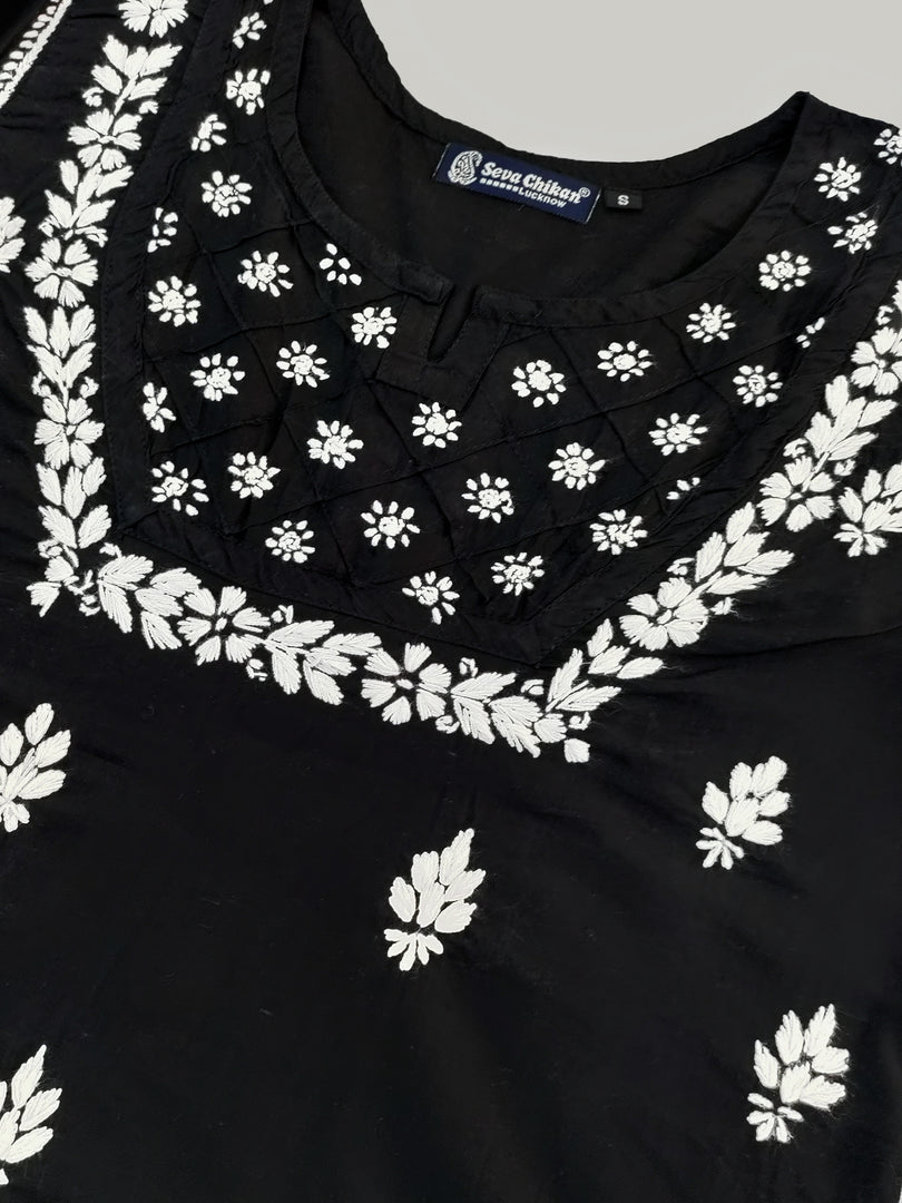Seva Chikan Hand Embroidered Cotton Lucknowi Chikankari Top