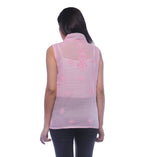 Load image into Gallery viewer, Seva Chikan Hand Embroidered Pink Cotton Lucknowi Chikankari Short Top- SCL0144
